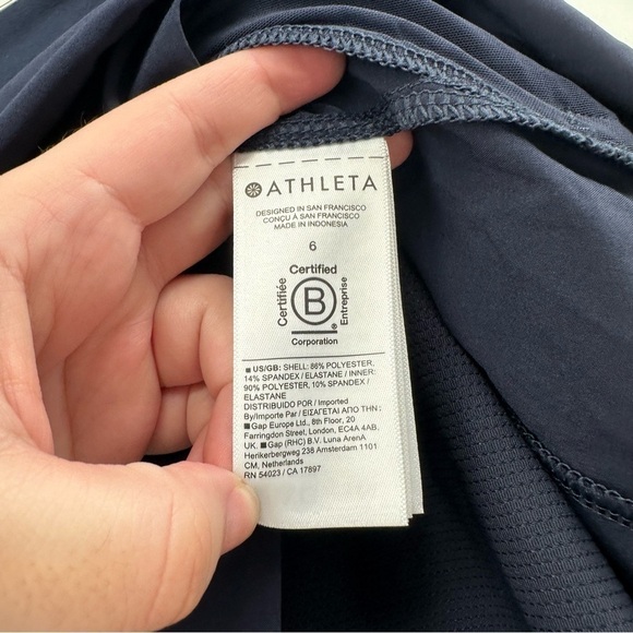 Athleta SoHo skirt Navy Blue Athletic Skirt Size 6 - Picture 6 of 7